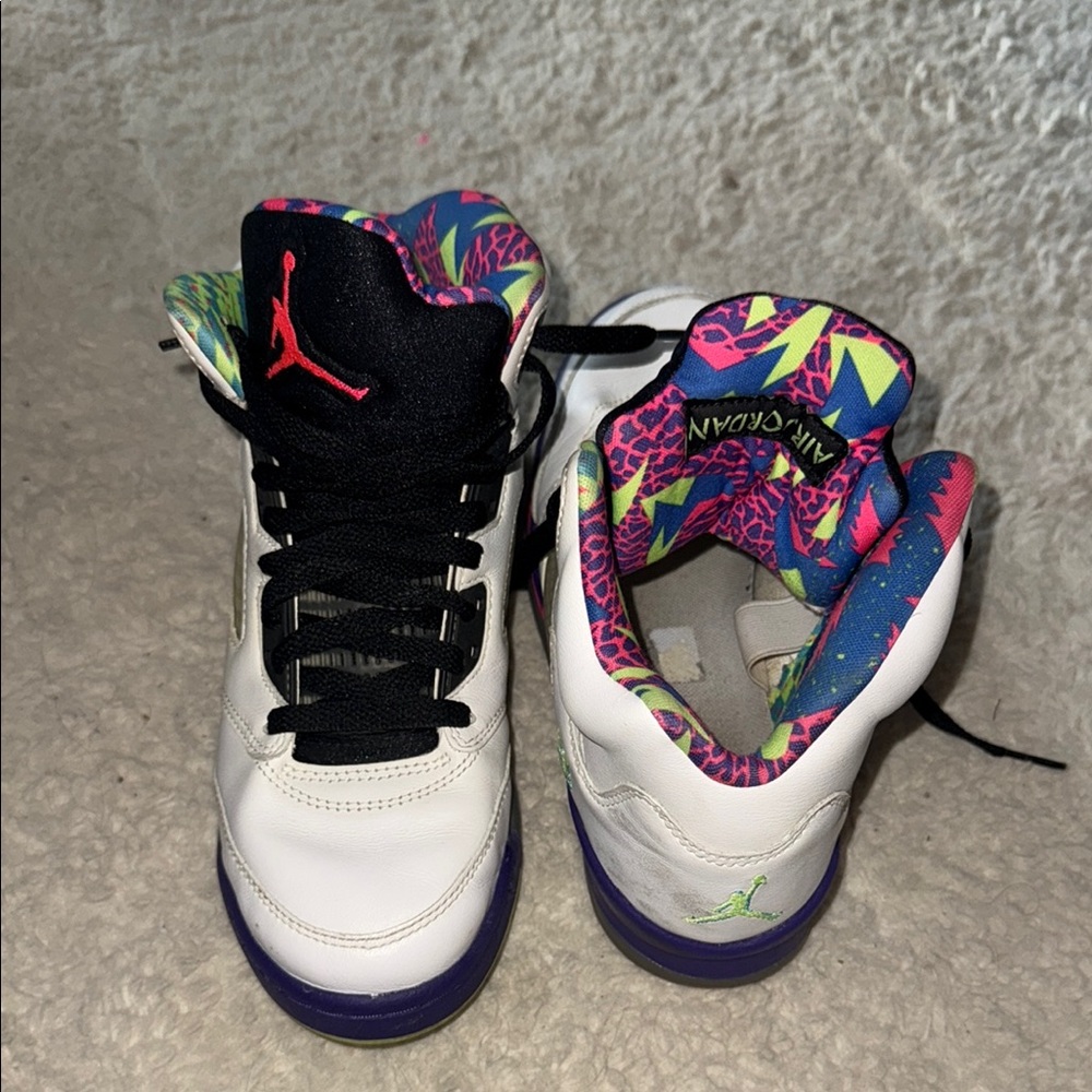 Jordan Women's Shoes - White, Black, Purple, Green
